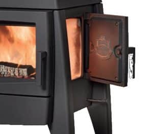 Poele en fonte Iron Dog 07 porte matérale