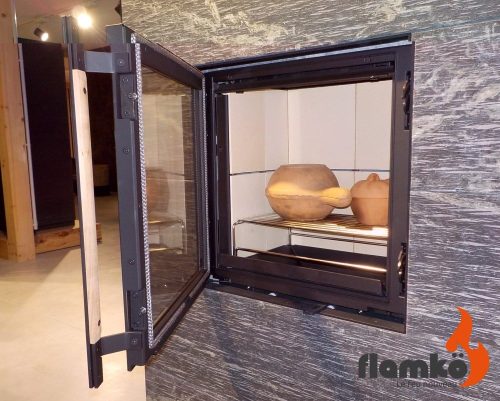 cuisiner dans un poêle de masse