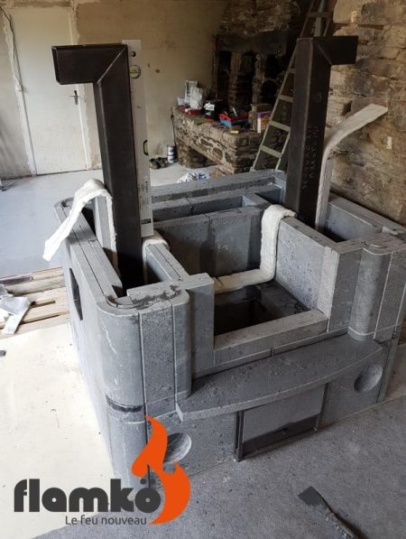 Constitution de la base du foyer - Poêle TLU2450